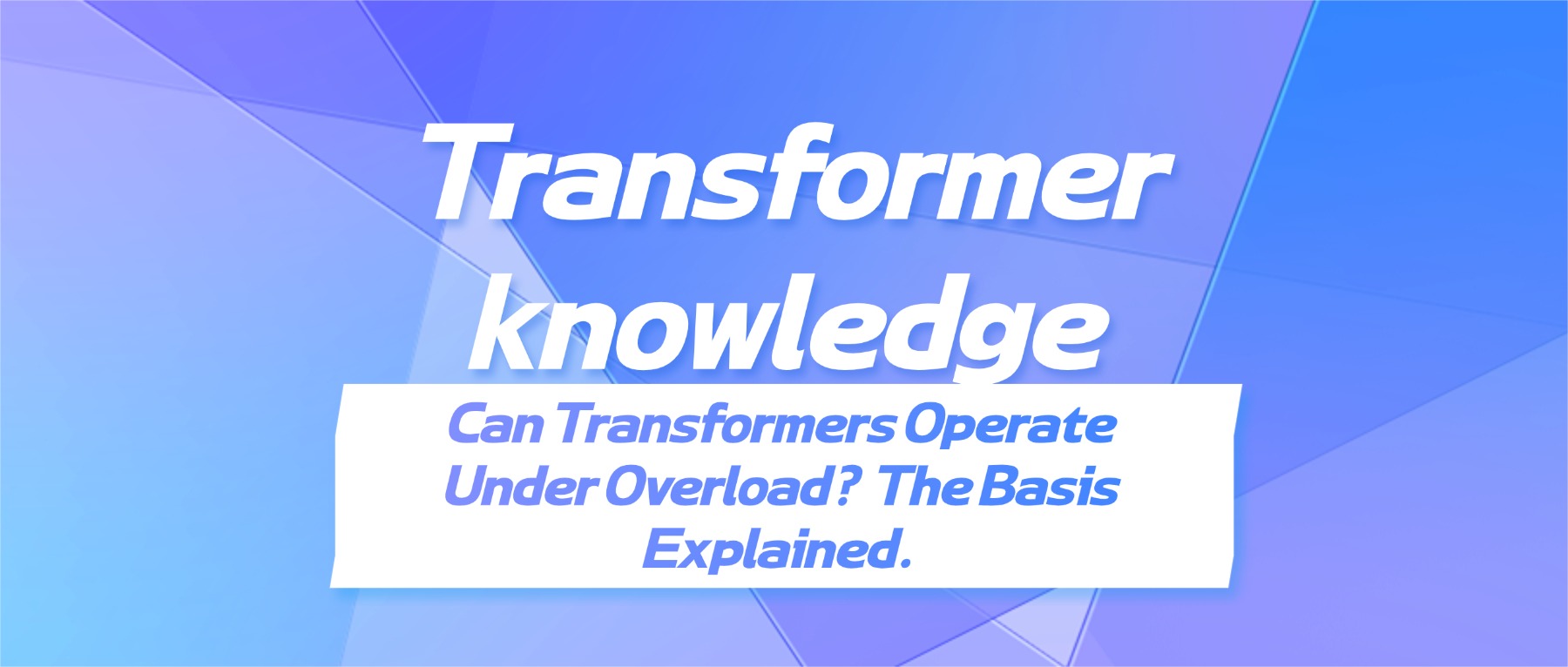 Can Transformers Operate Under Overload?