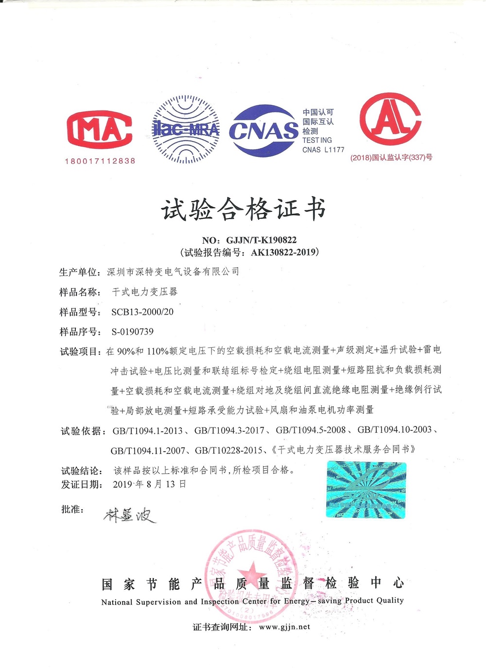 Certificate of Honor