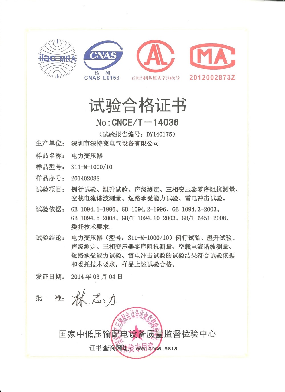 Certificate of Honor